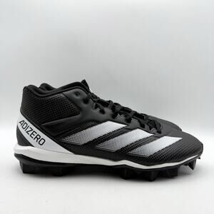 Adidas Mens Adizero Impact.2 MD Football Cleats Size 11 Black White Athletic EUC